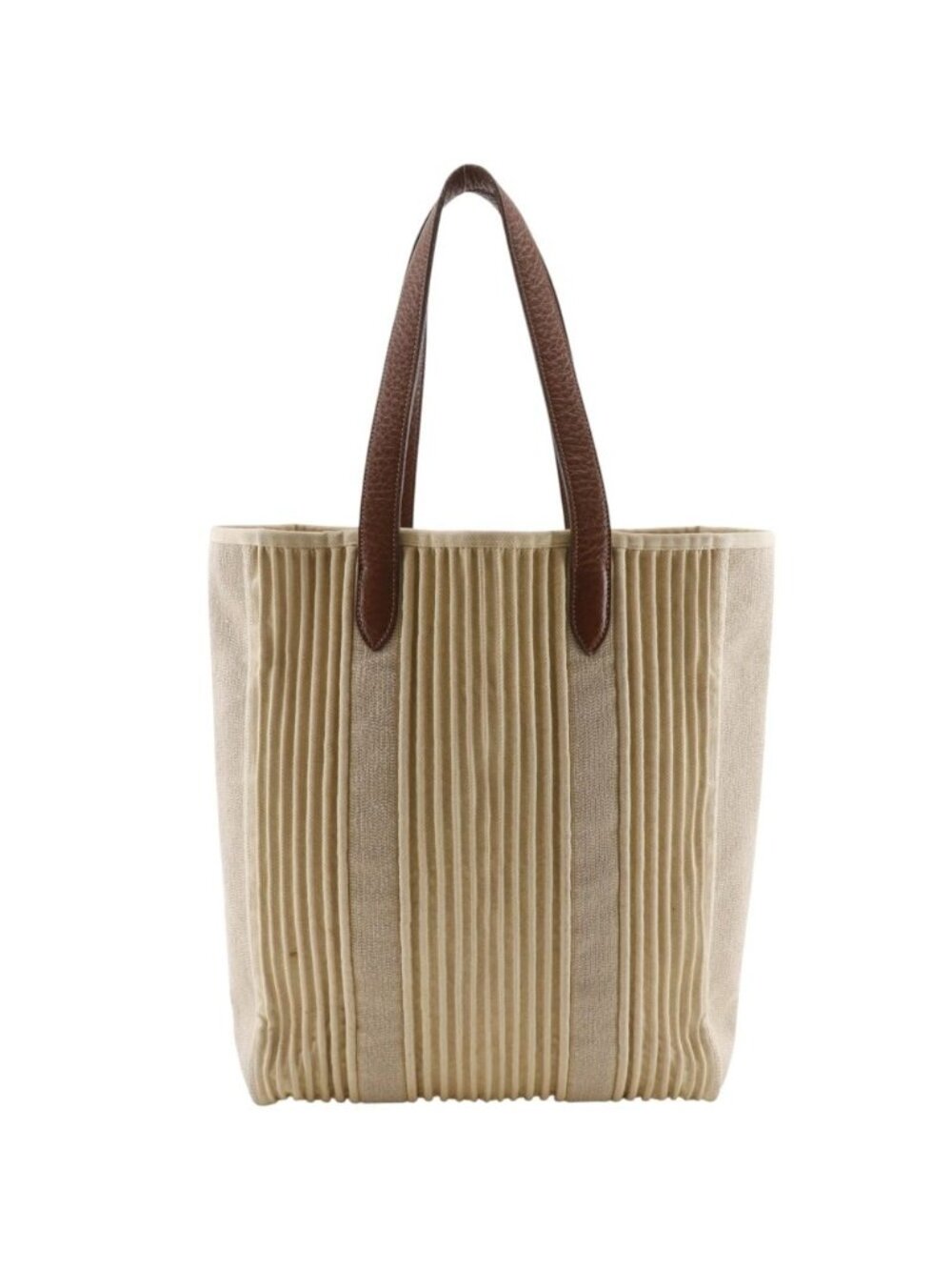Hermes Cabas Calicut Canvas Beige L Tote